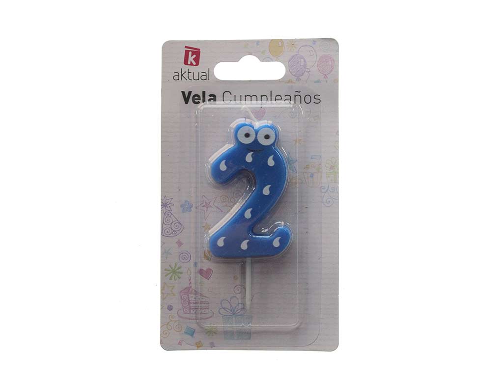 VELA INFANTIL ANIVERSARIO 2 cod. 3400380