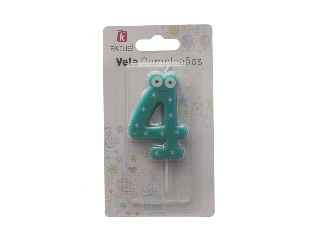 VELA INFANTIL ANIVERSARIO 4 cod. 3400382