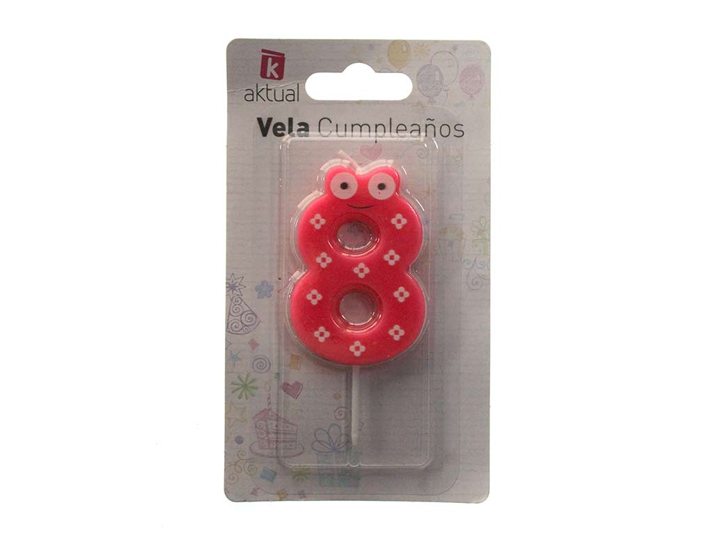 VELA INFANTIL ANIVERSARIO 8 cod. 3400386