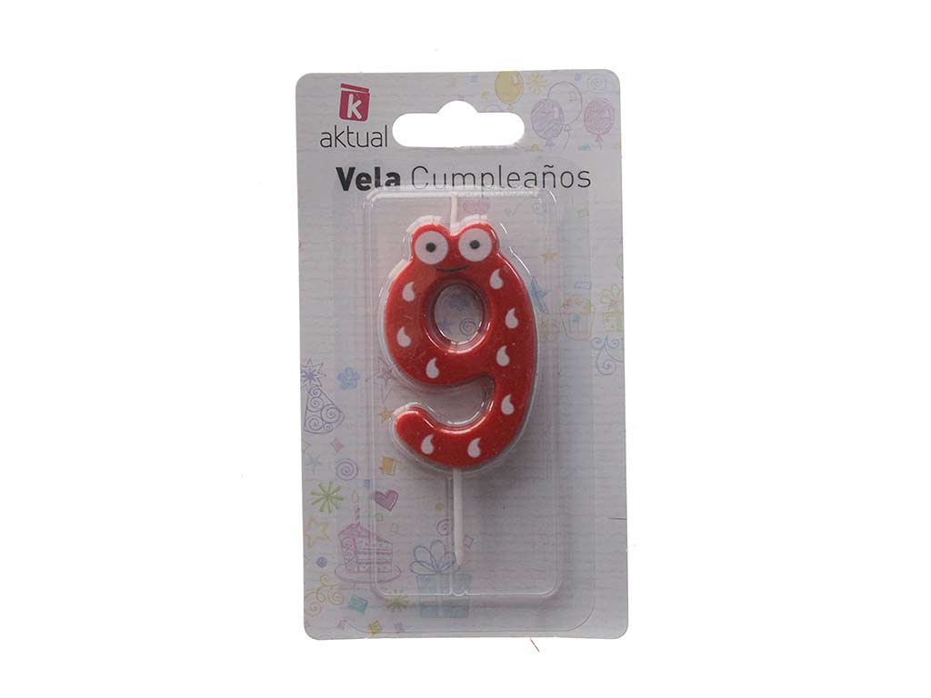 VELA INFANTIL ANIVERSARIO 9 cod. 3400387