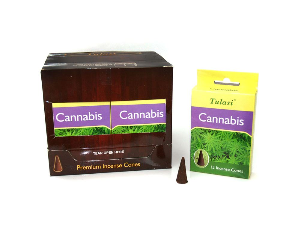 15 INCENSE CONES CANNABIS cod. 3400409