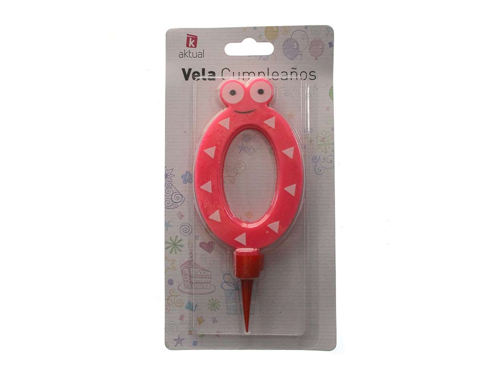 VELA INFANTIL ANIVERSARIO -0- GRANDE cod. 3400458