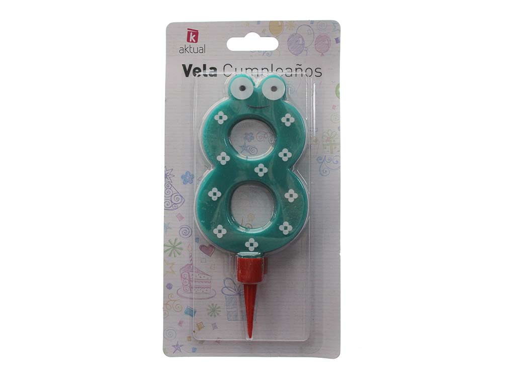 VELA INFANTIL ANIVERSARIO -8- GRANDE cod. 3400466