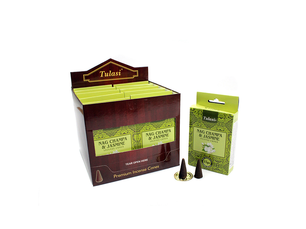 15 CONOS INCENSO NAG CHAMPA JASMIM cod. 3400659