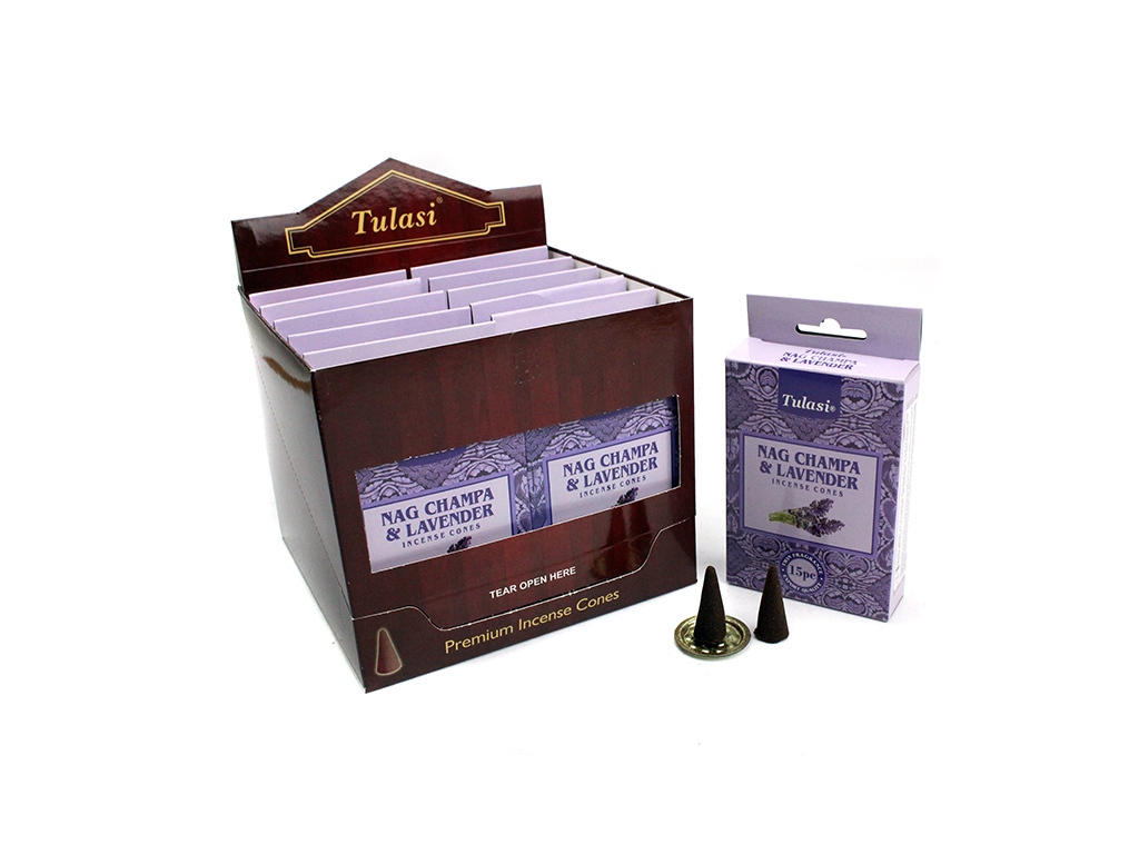 15 CONES ENCENS NAG CHAMPA LAVANDE cod. 3400660