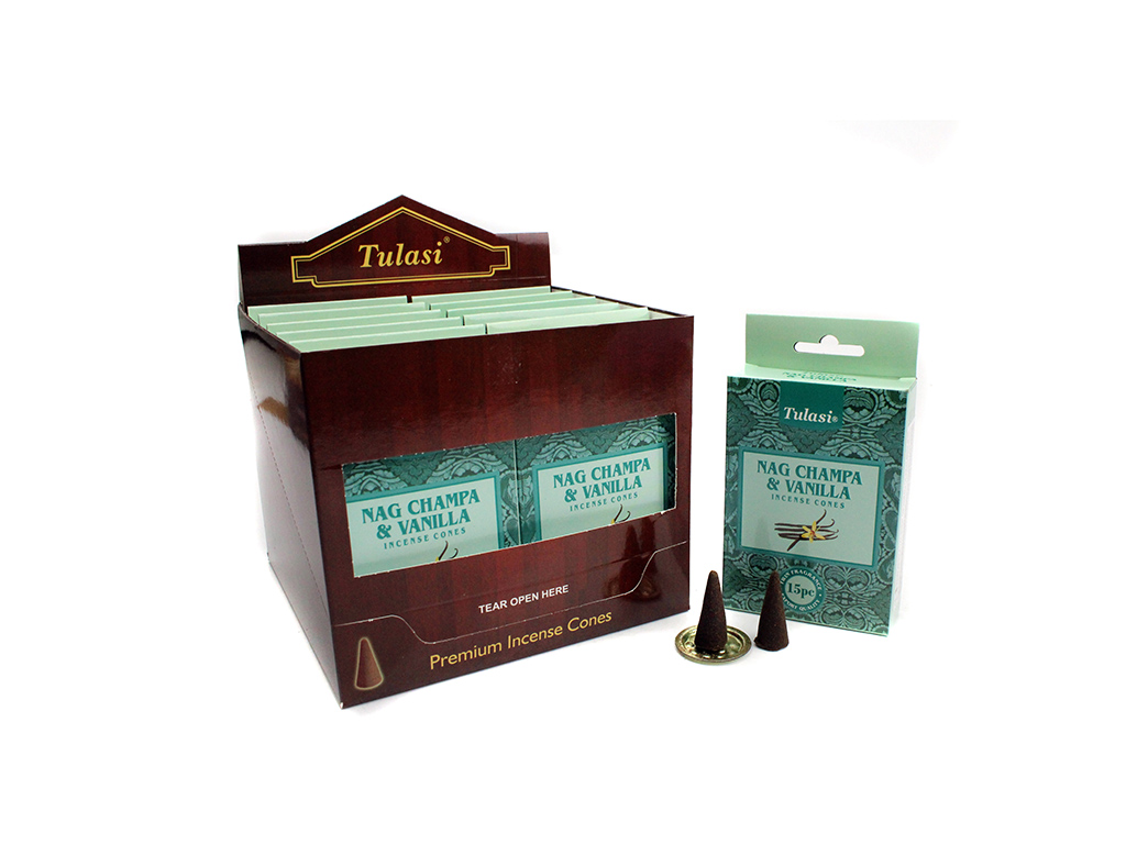 15 CONES INCENSO NAG CHAMPA BAUNILHA cod. 3400662
