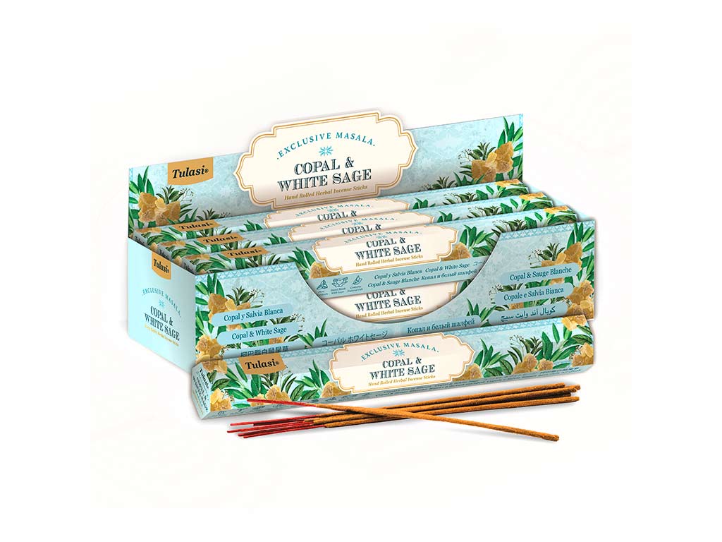 15 INCENSE STICKS WHITE SAGE & COPAL cod. 3400747