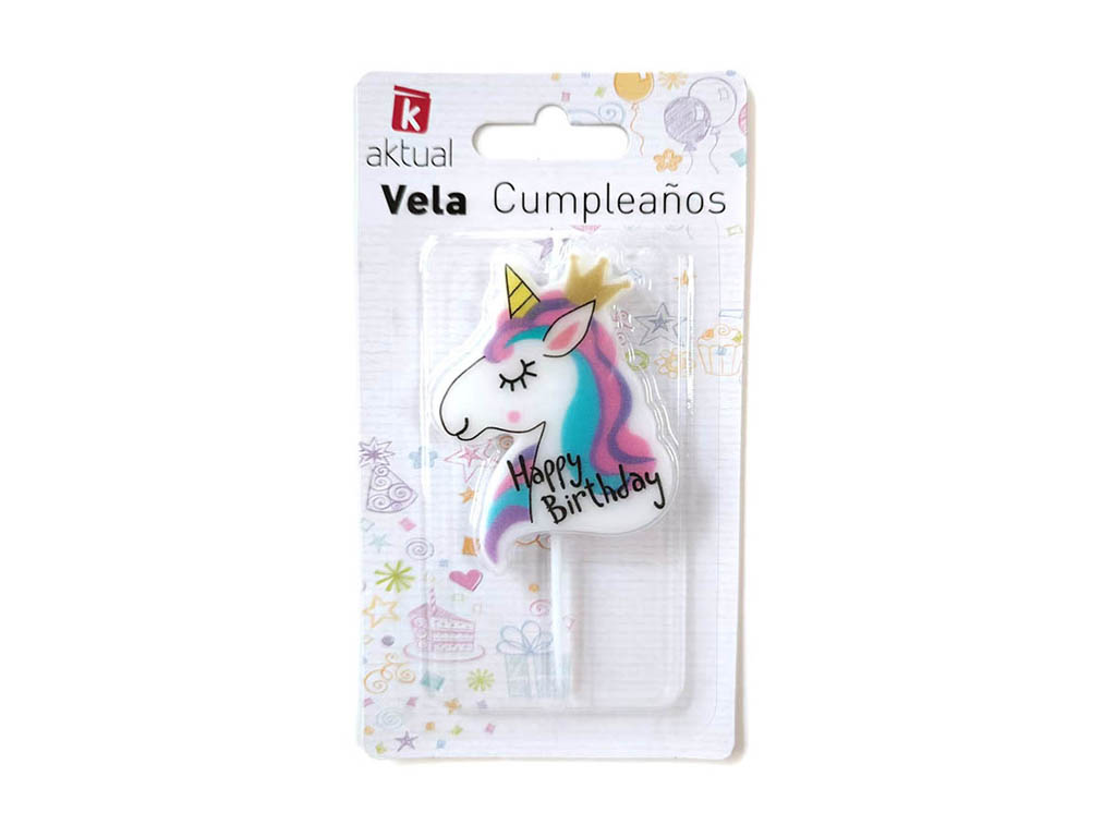 VELA UNICORNIO HAPPY BIRTHDAY cod. 3400864