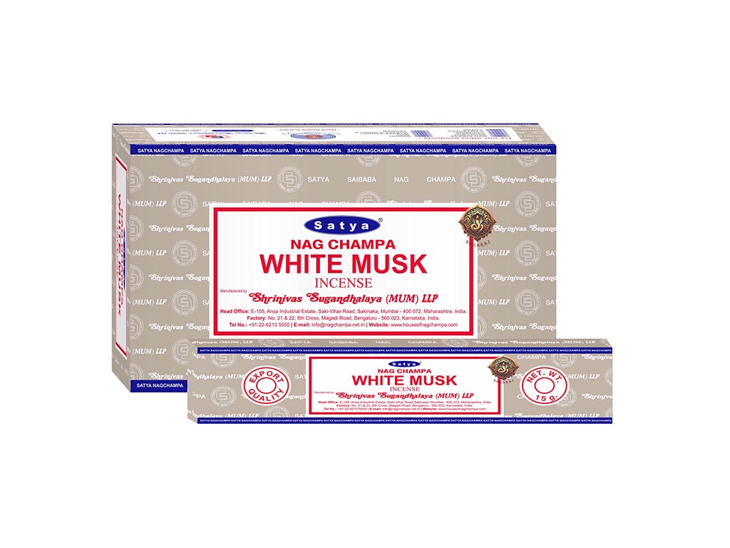 INCENSO DI MUSCHIO BIANCO SATYA 15 GR. cod. 3400895
