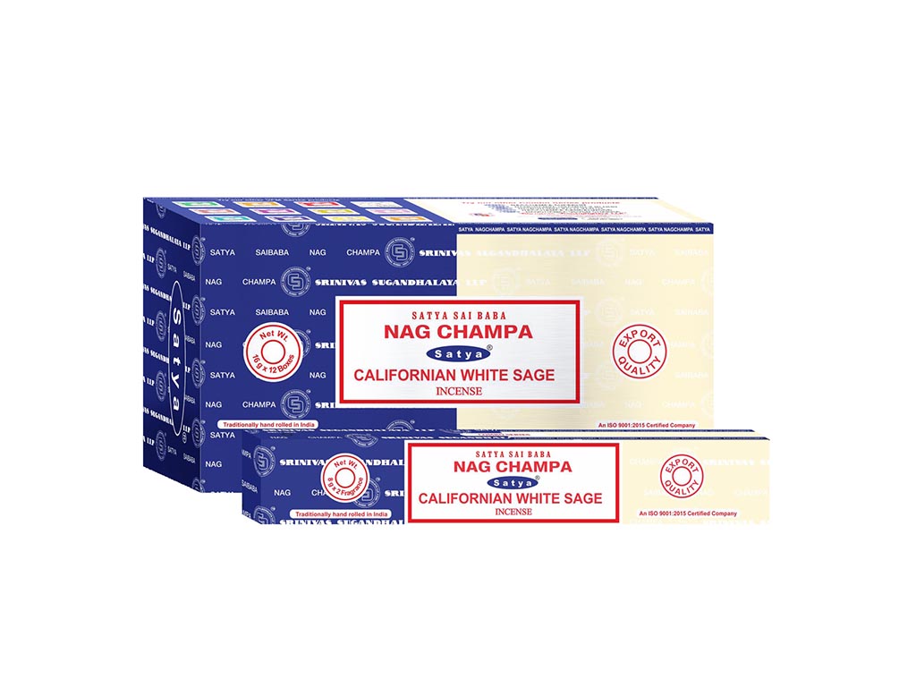 INCENSO NAGCHAMPA + SATYA SALVIA BIANCA cod. 3400899