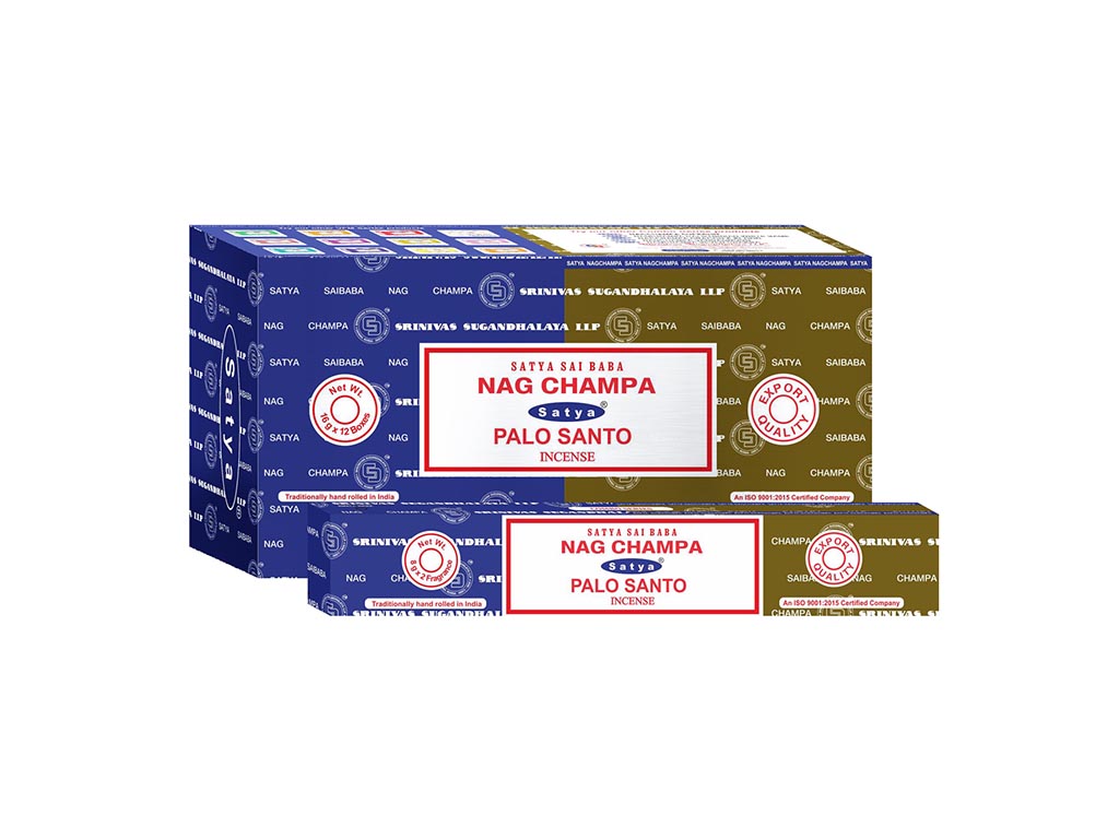 INCENSO NAGCHAMPA + PALO SANTO SATYA 16 cod. 3400900