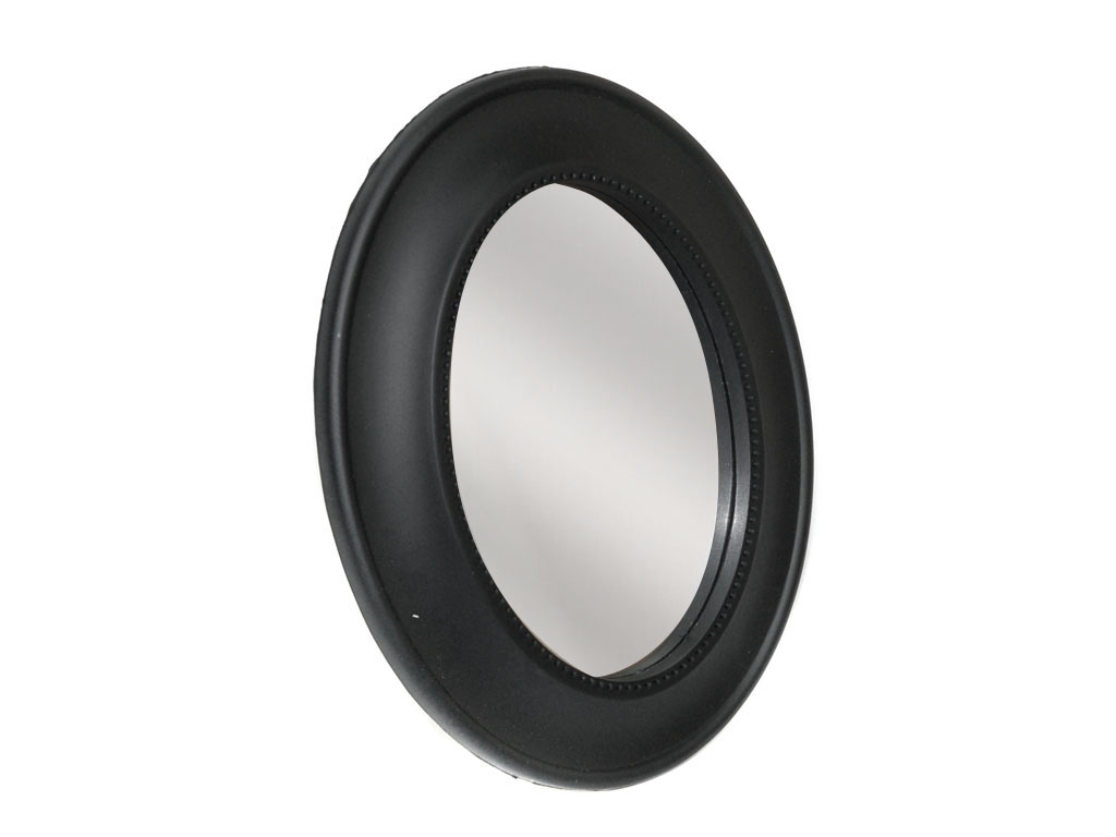 MIROIR NOIR OVALE 25 CM. cod. 3500559