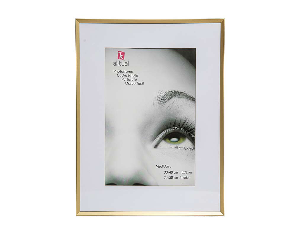 PORTAFOTO ALLUMINIO 30x40 DORATO cod. 3501239