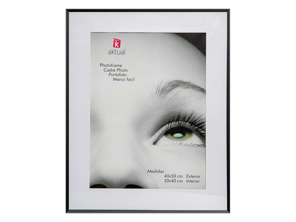 PORTAFOTO ALLUMINIO 40x50 NERO cod. 3501248