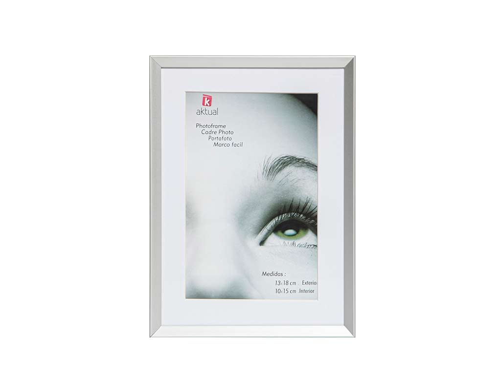 PORTAFOTO ALUMINIO 13X18 PLATA cod. 3501249