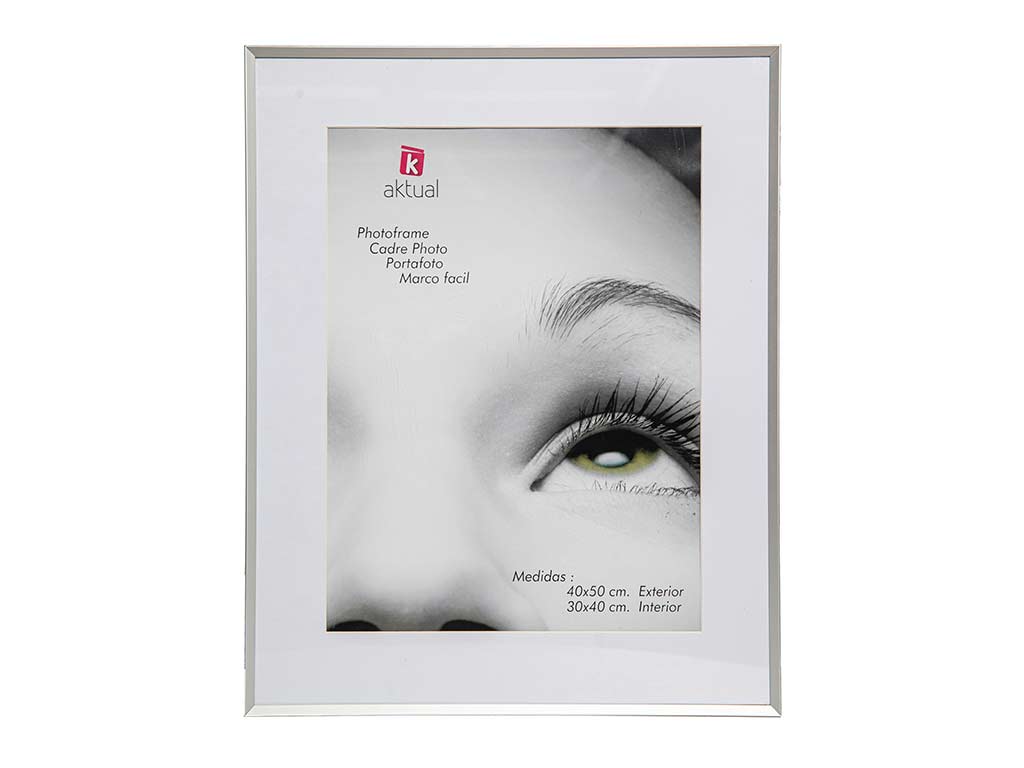 PORTAFOTO ALUMINIO 40x50 PLATA cod. 3501256