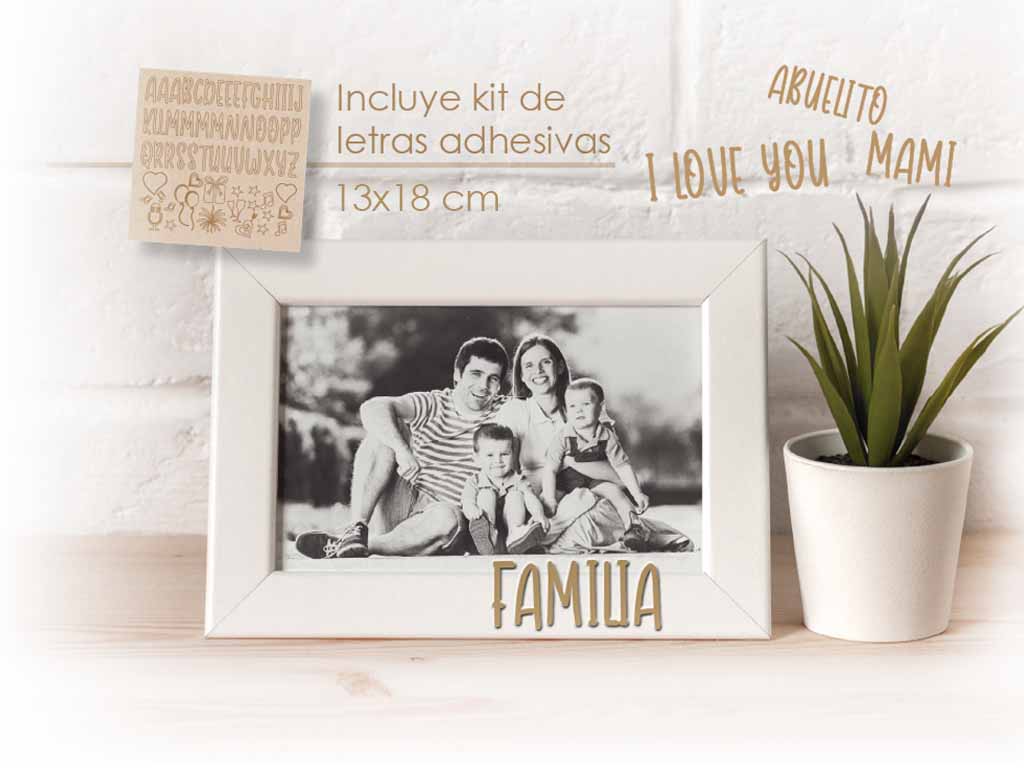 MARCO FOTOS BLANCO 13X18 PERSONALIZABLE cod. 3501258