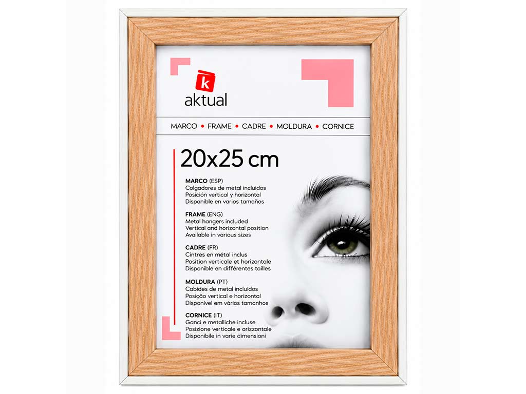 PORTAFOTO MDF 20X25 COLOR ROBLE cod. 3501289