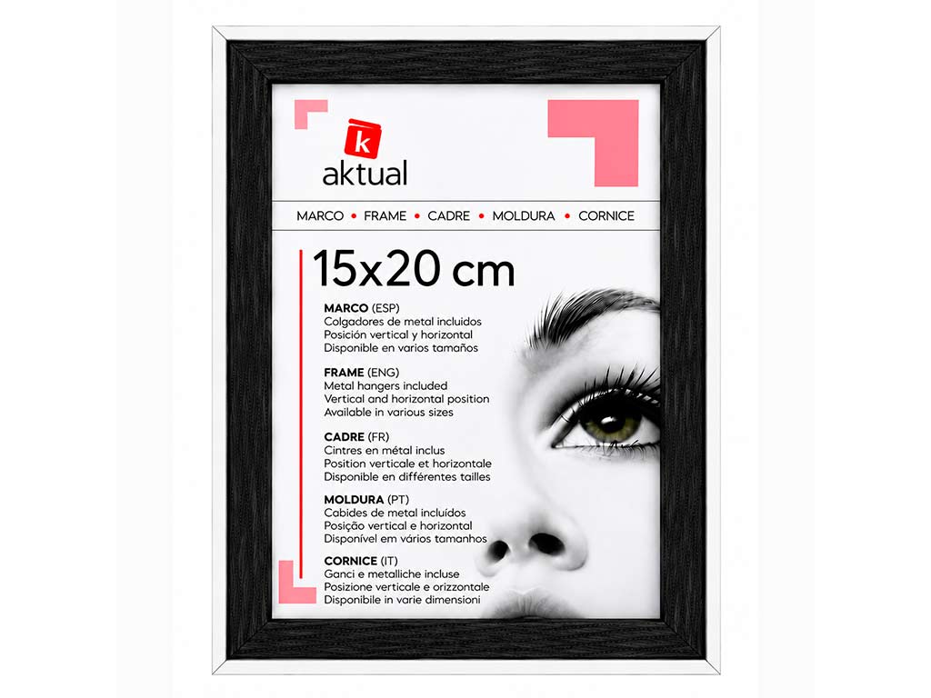 PORTAFOTO MDF 15X20 COLOR NEGRO cod. 3501295