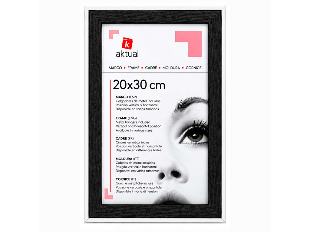PORTAFOTO MDF 20X30 COLOR NEGRO cod. 3501298