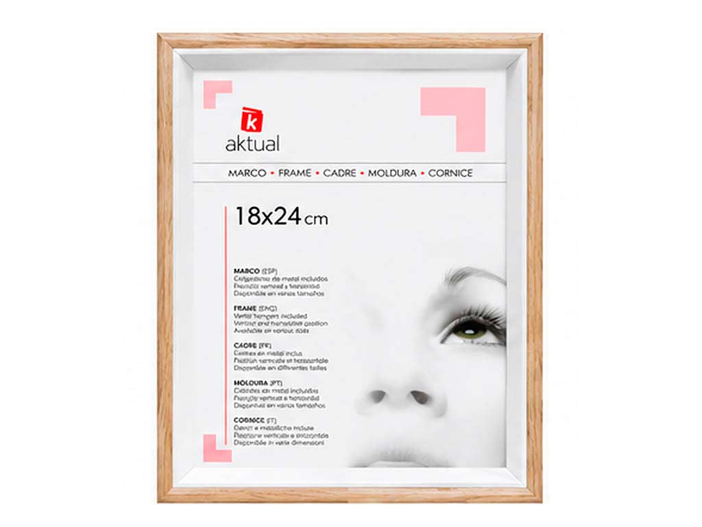 PORTAFOTO MDF 18X24 COLOR ROBLE cod. 3501304