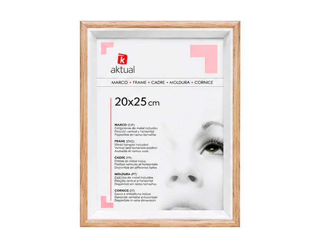 PORTAFOTO MDF 20X25 COLOR ROBLE cod. 3501305
