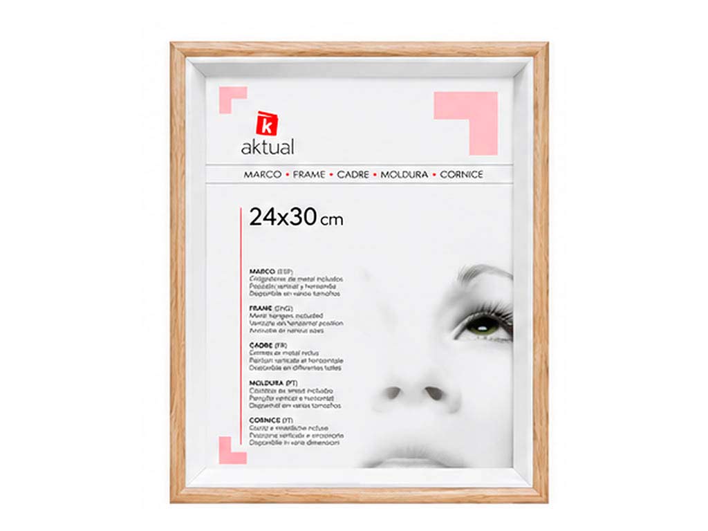 PORTAFOTO MDF 24X30 COLOR ROBLE cod. 3501307