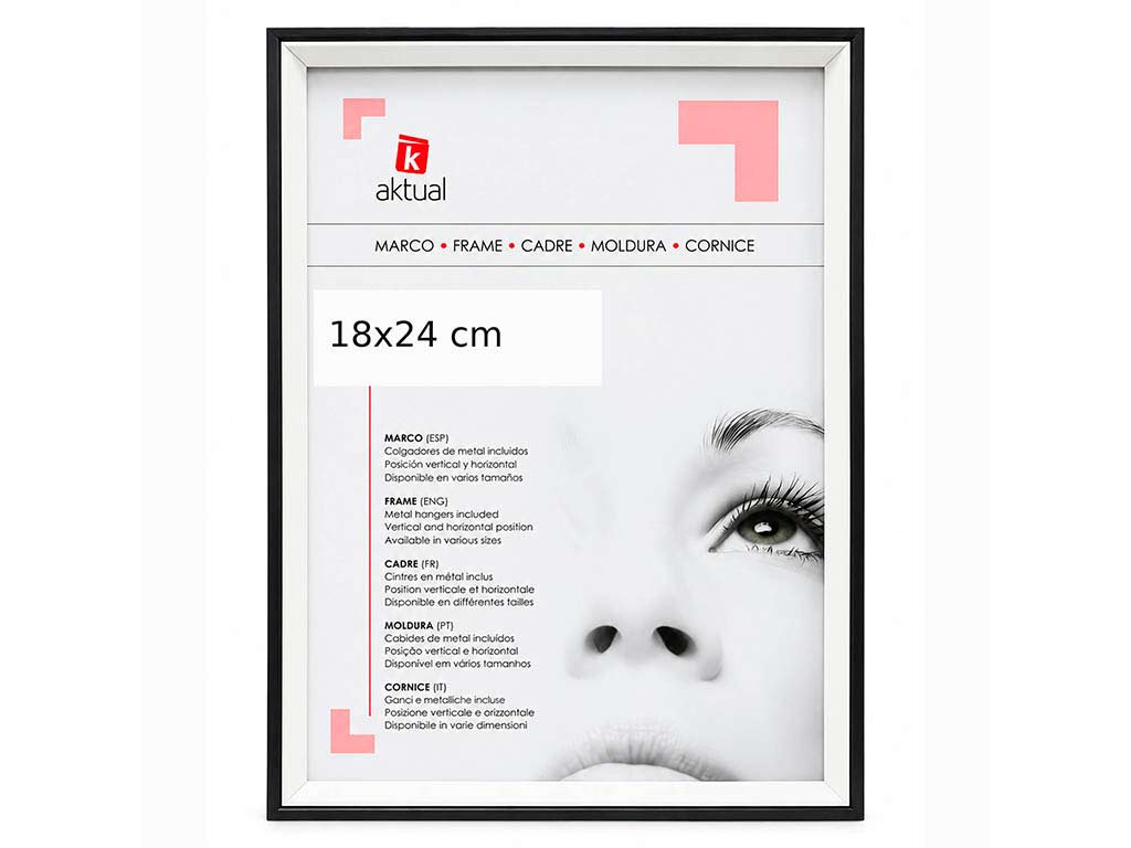 PORTAFOTO MDF 18X24 COLOR NEGRO cod. 3501312