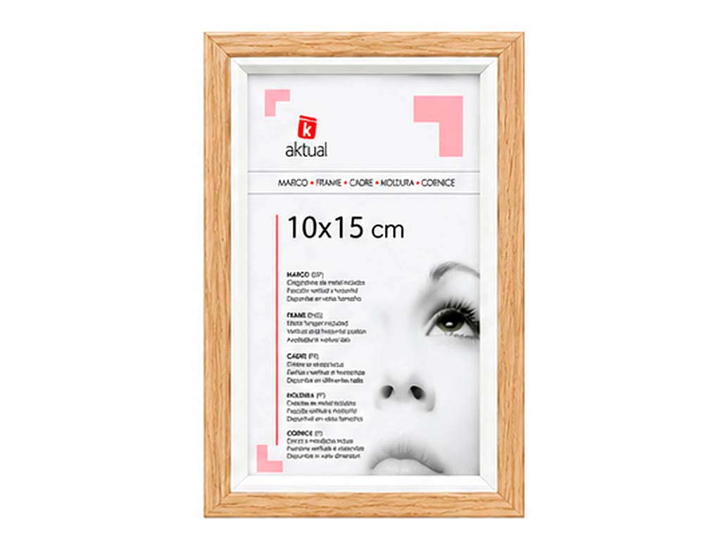 PORTAFOTO MDF 10X15 COLOR ROBLE cod. 3501317