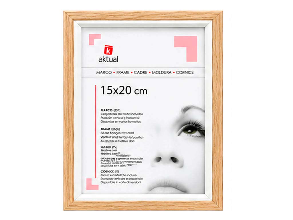 PORTAFOTO MDF 15X20 COLOR ROBLE cod. 3501319