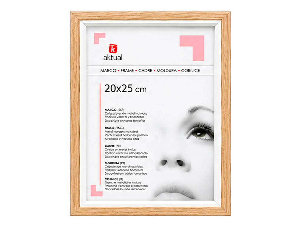 PORTAFOTO MDF 20X25 COLOR ROBLE cod. 3501321