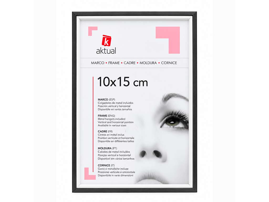 PORTAFOTO MDF 10X15 COLOR NEGRO cod. 3501325
