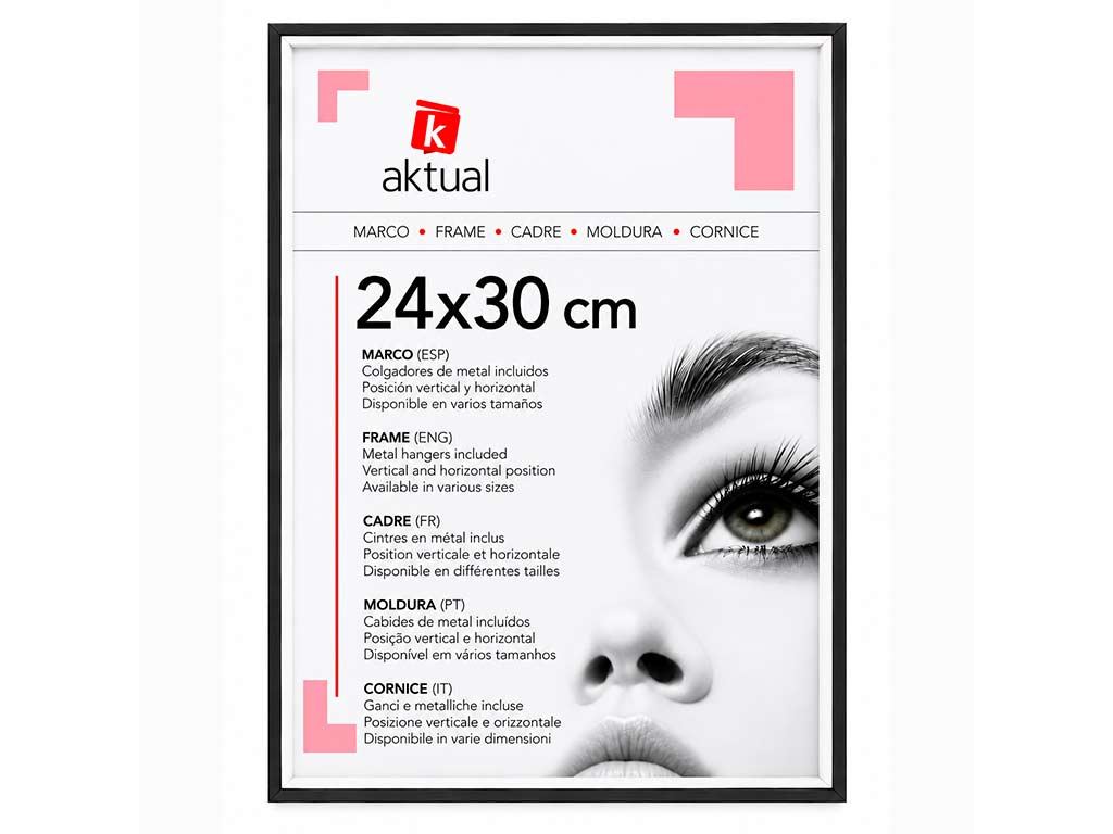 PORTAFOTO MDF 24X30 COLOR NEGRO cod. 3501331