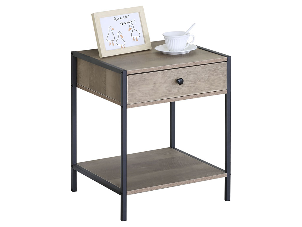 ORDESA METAL NIGHTSTAND W/ DRAWER cod. 3600184