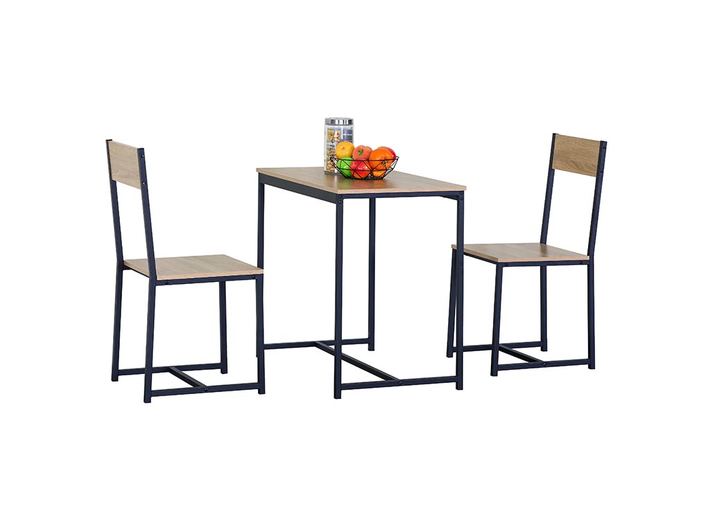 TABLE NEXO ET ENSEMBLE DE 2 CHAISES cod. 3600236