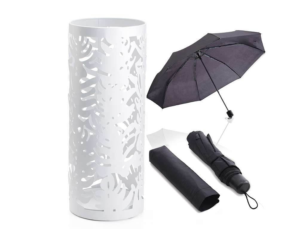 PORTA GUARDA-CHUVAS RED. METAL FOLHAS BR cod. 3700556