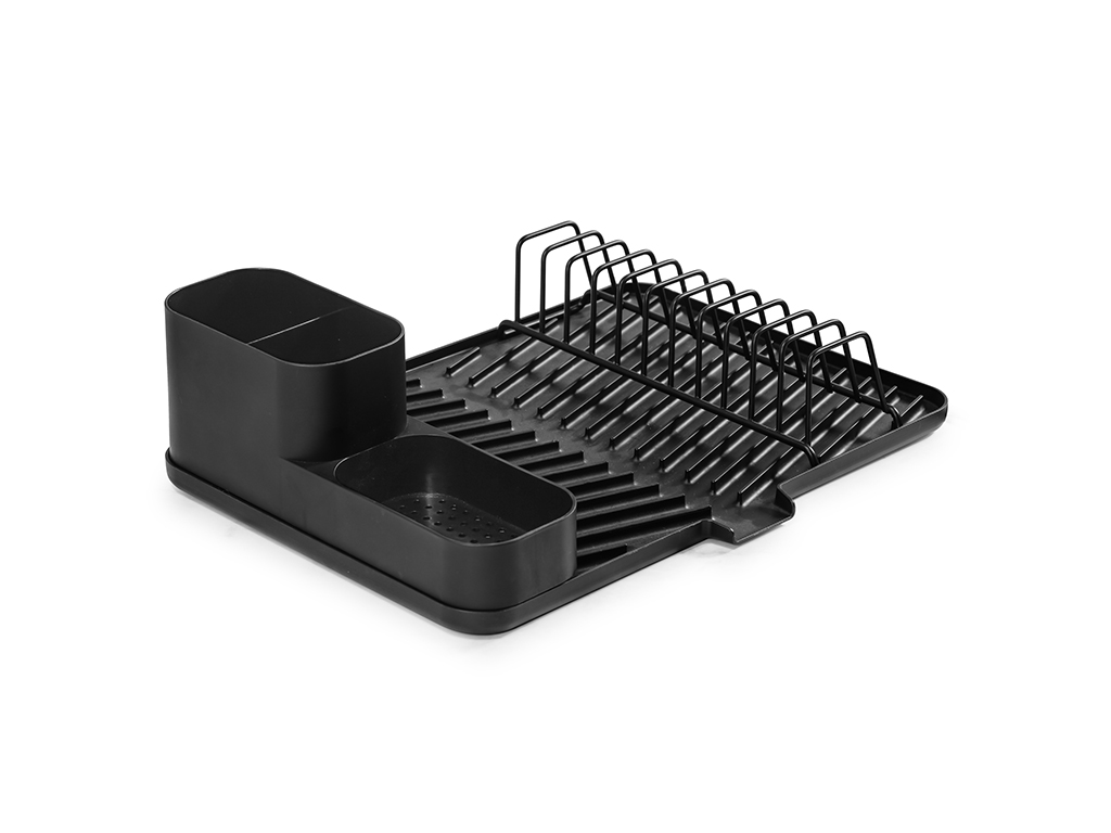 ESCORREDOR PRATOS PRETO C/RALO + PORTA T cod. 3700588