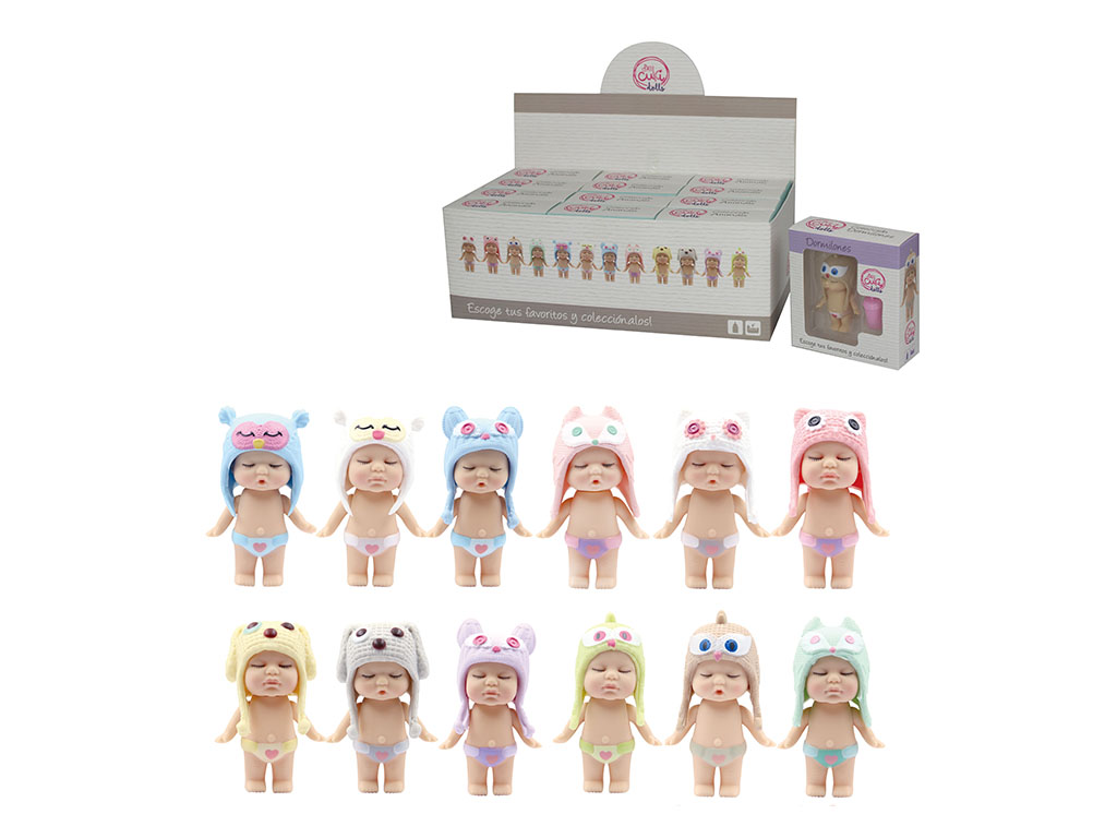 BECUKI DOLLS EYES C/BIBERON SURT-12 cod. 4000026