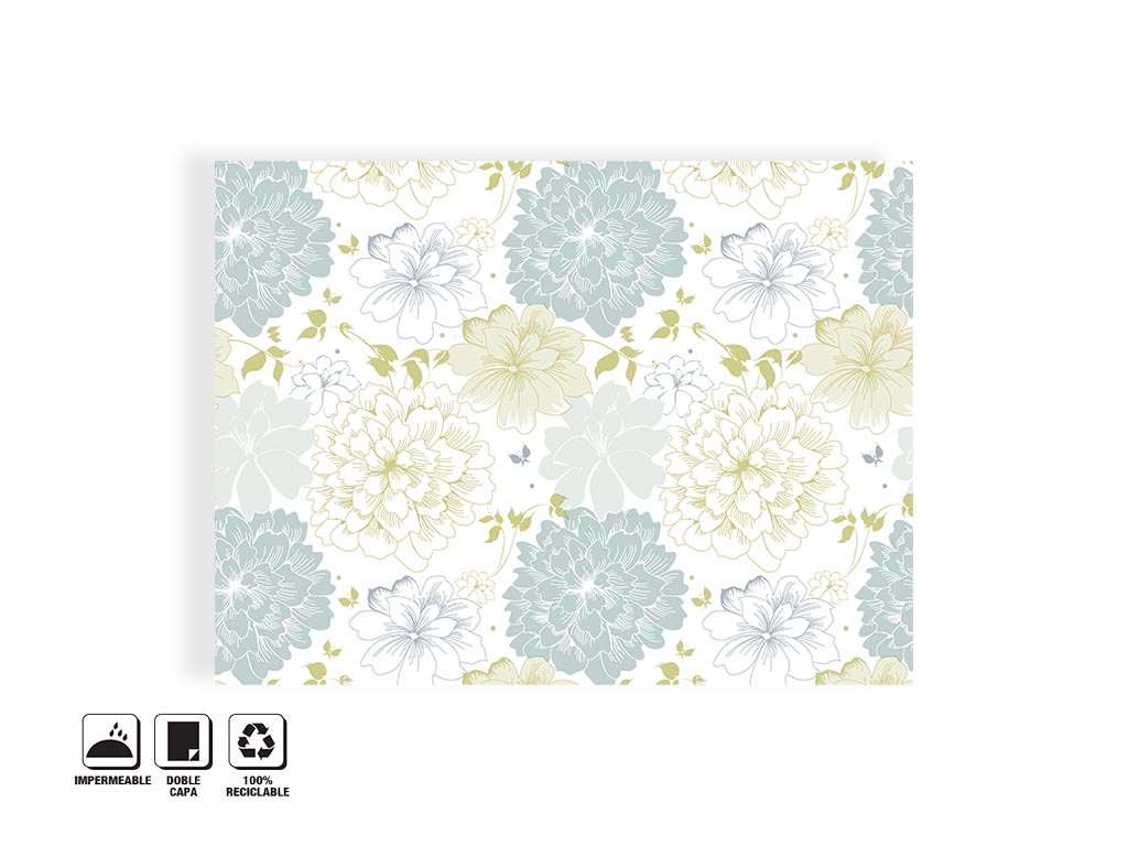 NAPPE 132X178 FLEURS BLEUES cod. 5400087