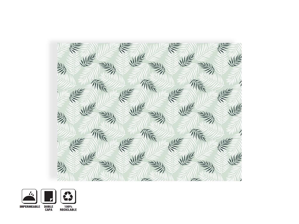 TABLECLOTH 152X240 BAMBOO LEAVES cod. 5400092