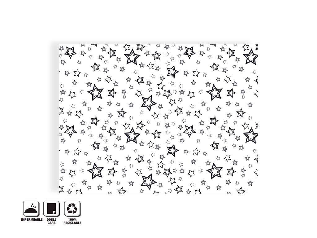 TABLECLOTH 132X178 GREY STARS cod. 5400109