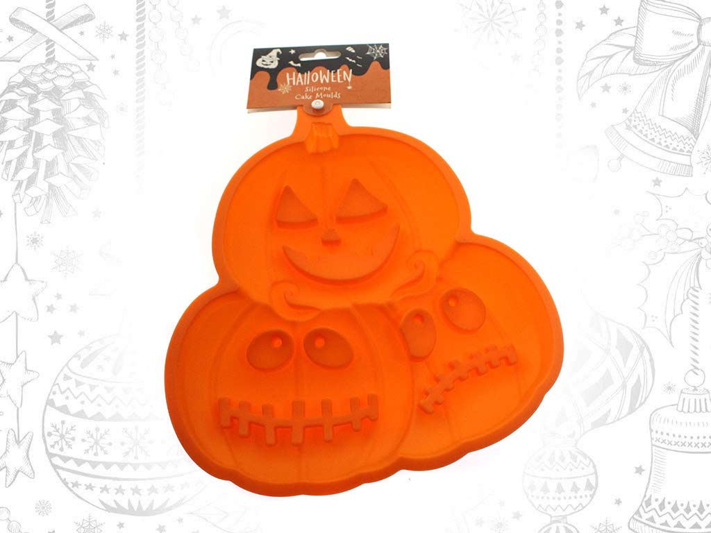 MOLDE SILICONE ABOBORAS HALLOWEEN cod. 5500206