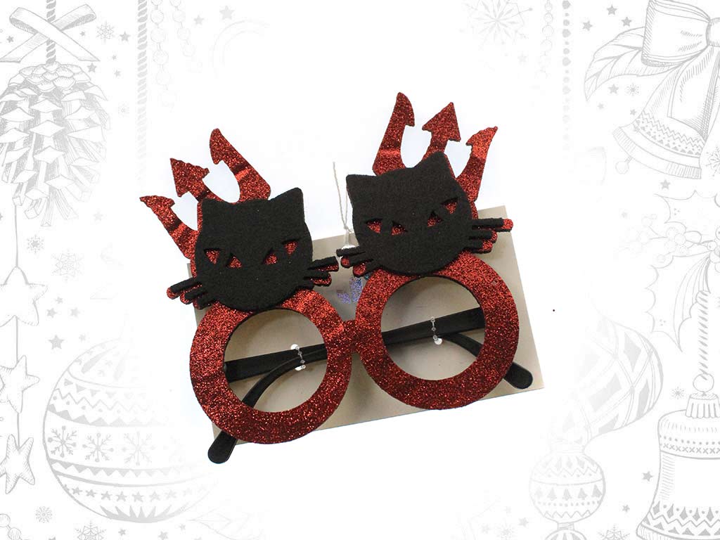 HALLOWEEN TRIDENT RED GLASSES cod. 5500286