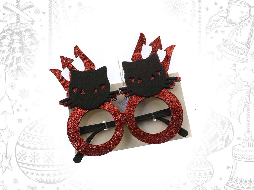 OCULOS HALLOWEEN VERMELHO TRIDENTE cod. 5500286