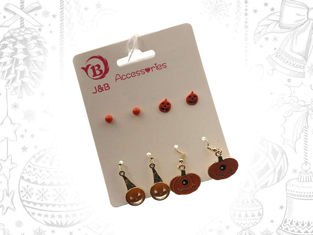 PENDIENTES HALLOWEEN 4 PACKS cod. 5500298