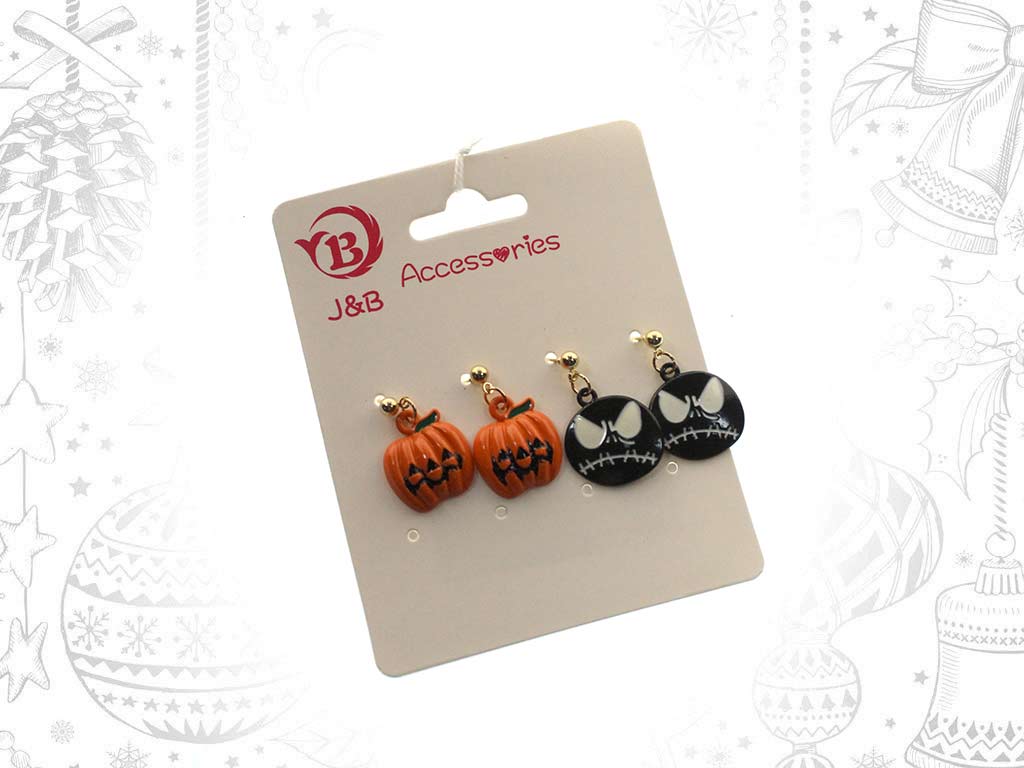 2 PACK HALLOWEEN EARRINGS cod. 5500310