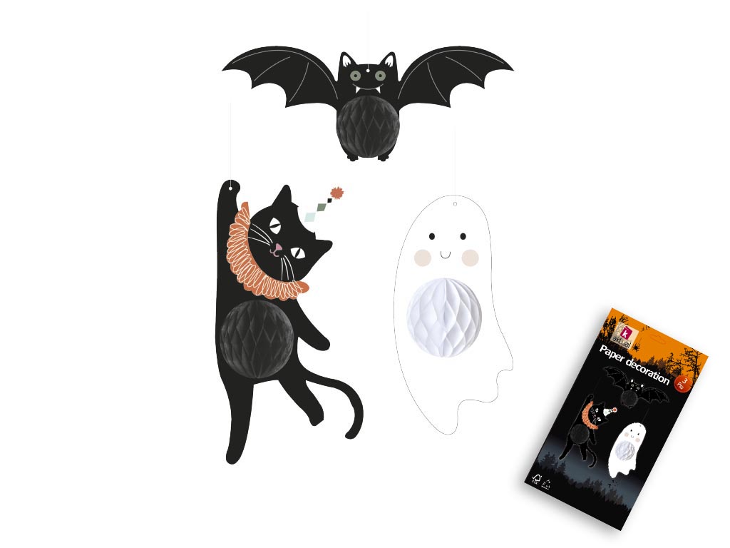 SET 3 PC. DECORAZIONE HALLOWEEN cod. 5500332