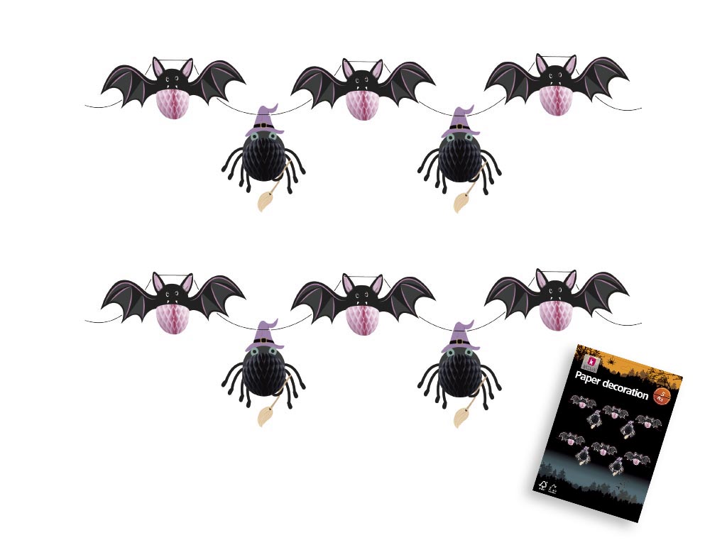 BATS HALLOWEEN GARLAND cod. 5500349