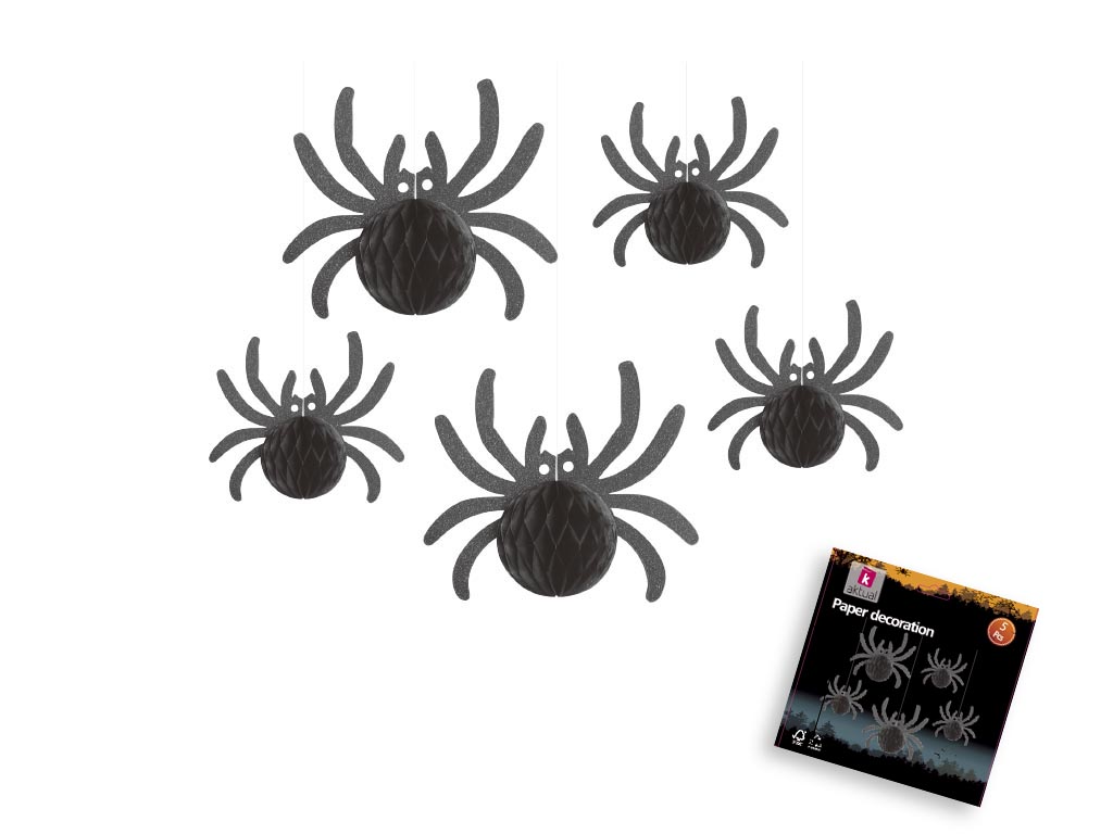 SET 5 ARANHAS HALLOWEEN cod. 5500350