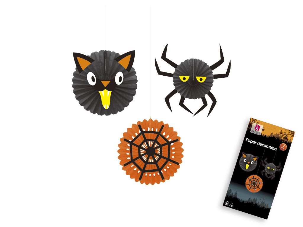 SET 3 PZS. DECORAZIONE HALLOWEEN cod. 5500352